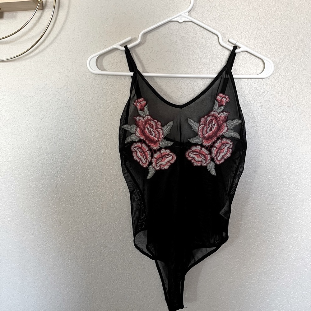Nanamacs Rose Sheer Body Suit